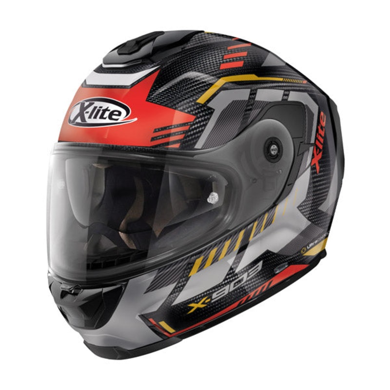 X-Lite X903 Ultra Carbon Full Face Helmet – carbon/red/gold