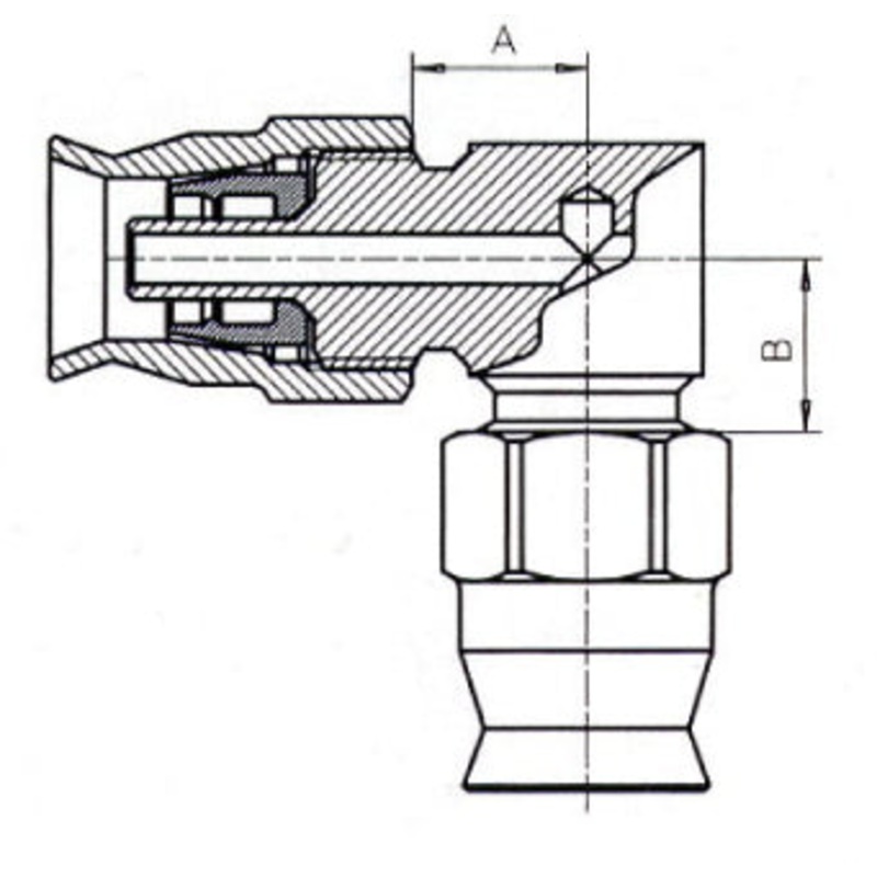 B & H Standard – Hose junction 90 deg.