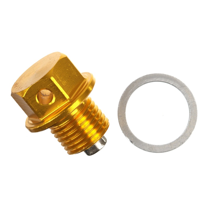Whites Magnetic Sump Plug M12 x 15 x 1.5 – Gold