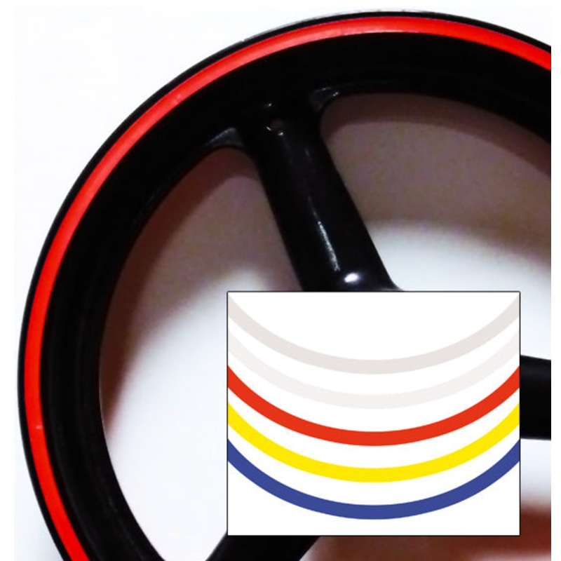 Wheel Rim Stripe sticker set – Reflective