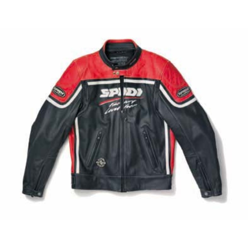 ** Spidi Nasty Leather Jacket red size M – SALE