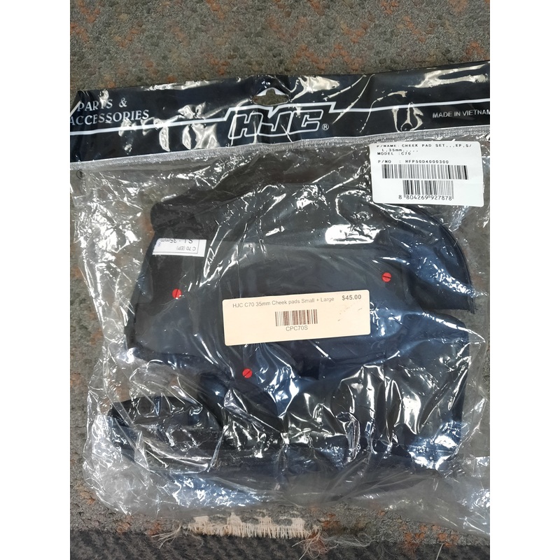 HJC C70 35mm Cheek pads Small + Large