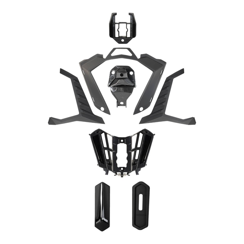LS2 MX701 Explorer Air Vent Chin – Matte Black