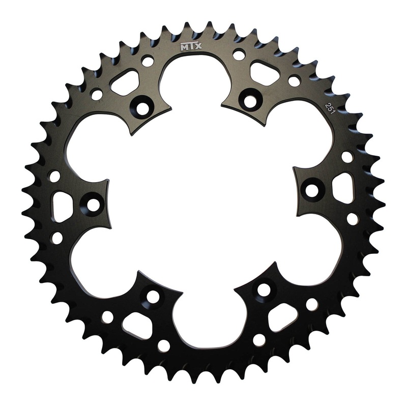 MTX 251 Zero Aluminium Rear Sprocket #520 – Black