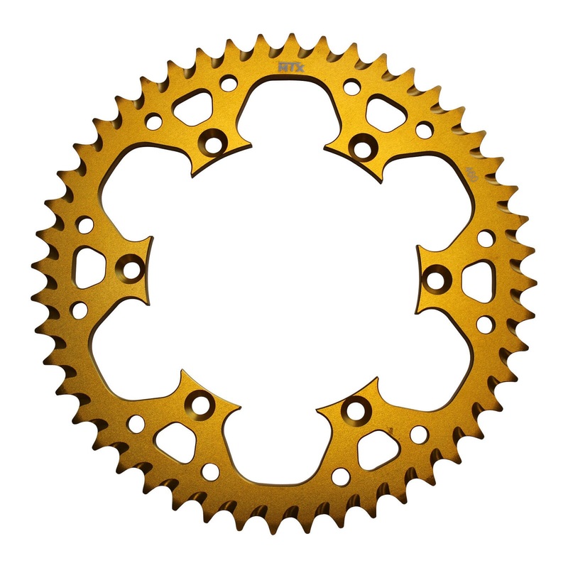 MTX 460 Zero Aluminium Rear Sprocket #520 – Gold