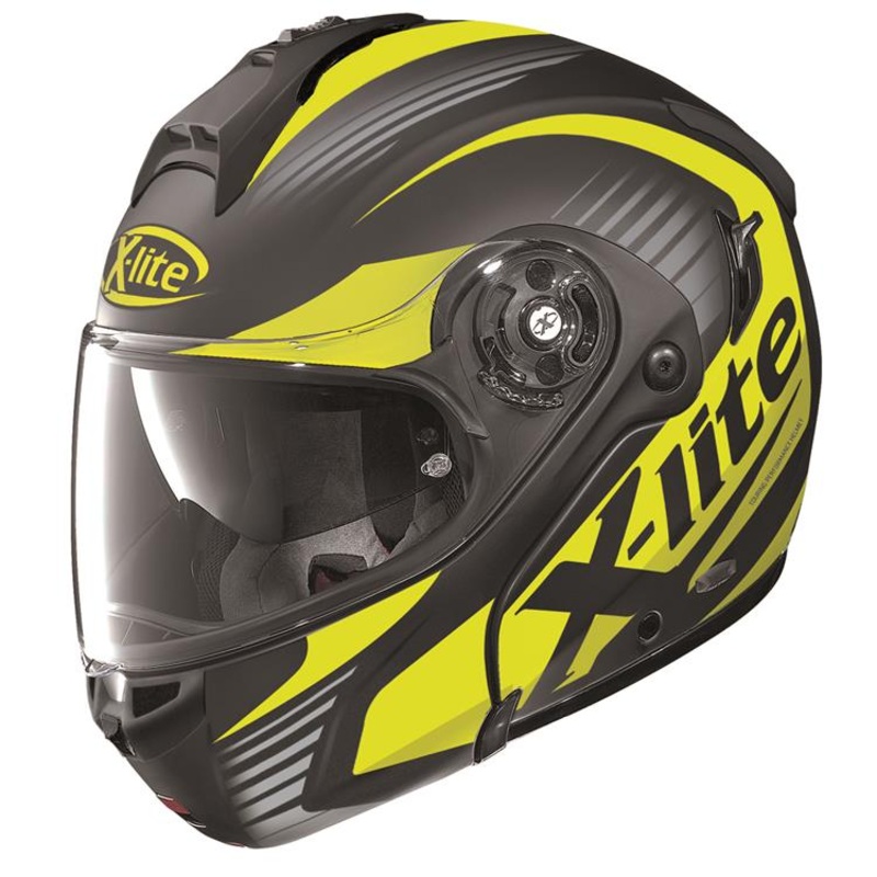 X-Lite X1004 Flip Face Helmet – black/yellow – size S