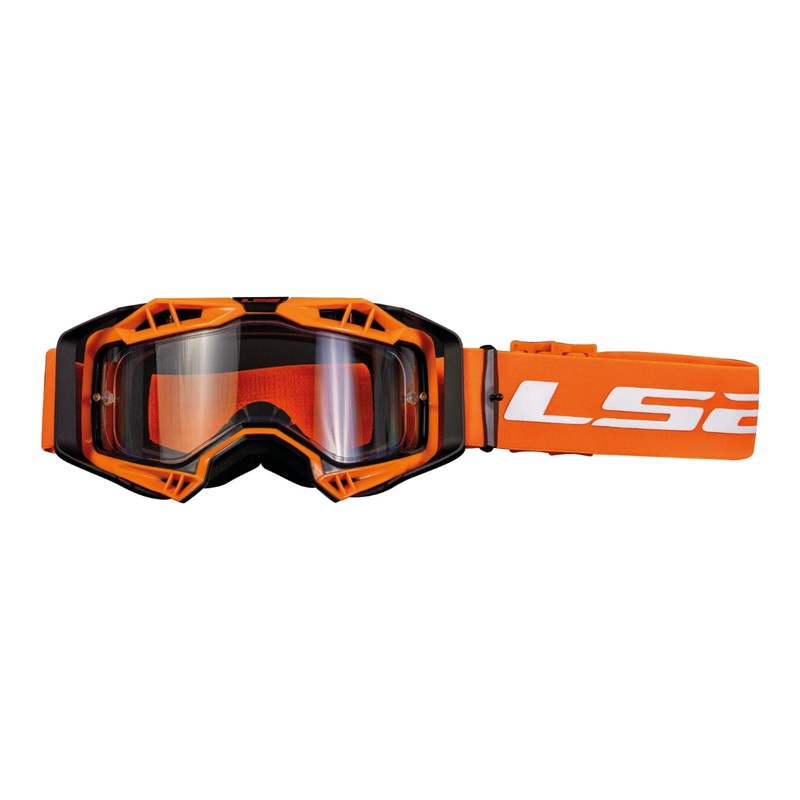 LS2 Aura Goggle – Orange with Clear Lens