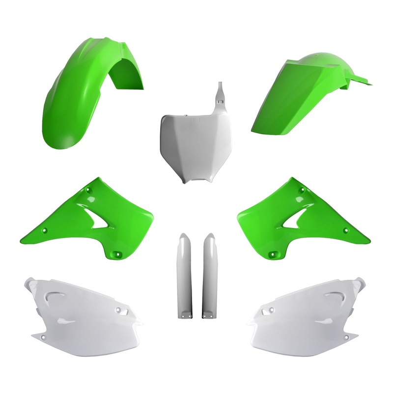 Polisport Full Kit Kawasaki KX125/250 (’03) – OEM Green / White