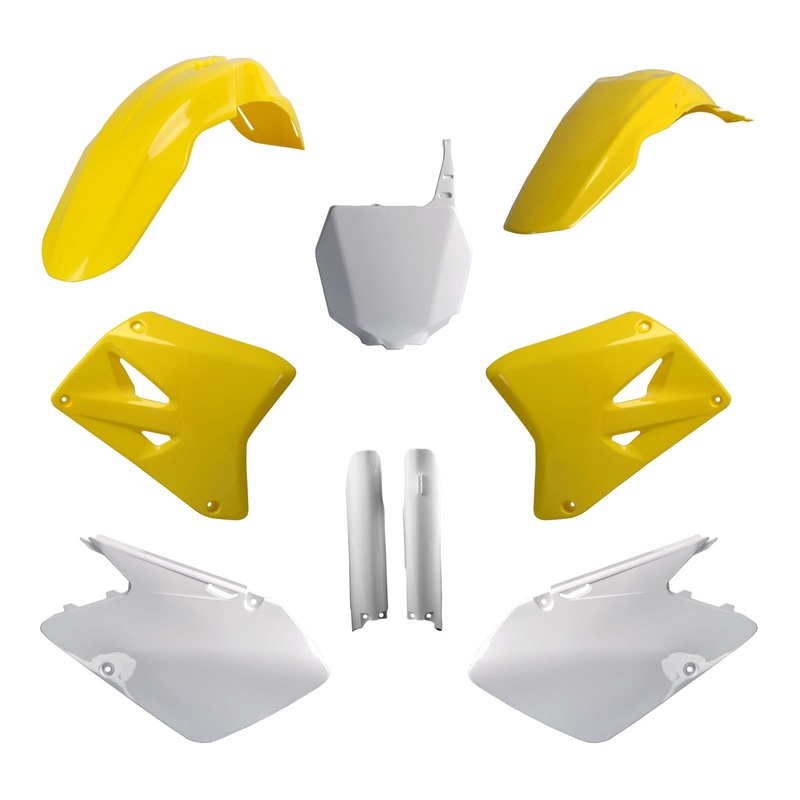 Polisport Full Kit Suzuki RM125/250 (’07-’08) – OEM Yellow / White