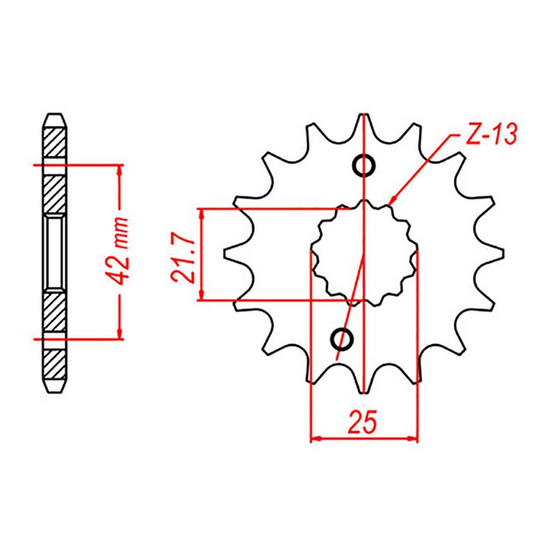 Sprocket Front MTX 565 15T #520