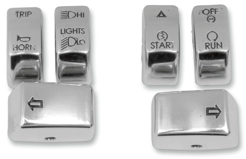 DRAG SPECIALTIES Switch Cap Kit - Chrome