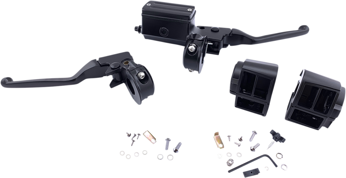 DRAG SPECIALTIES Handlebar Control Kit - 5/8" Master Cylinder - Black