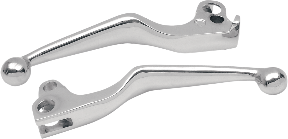 DRAG SPECIALTIES Wide Blade Lever Set - Chrome - '72-'81