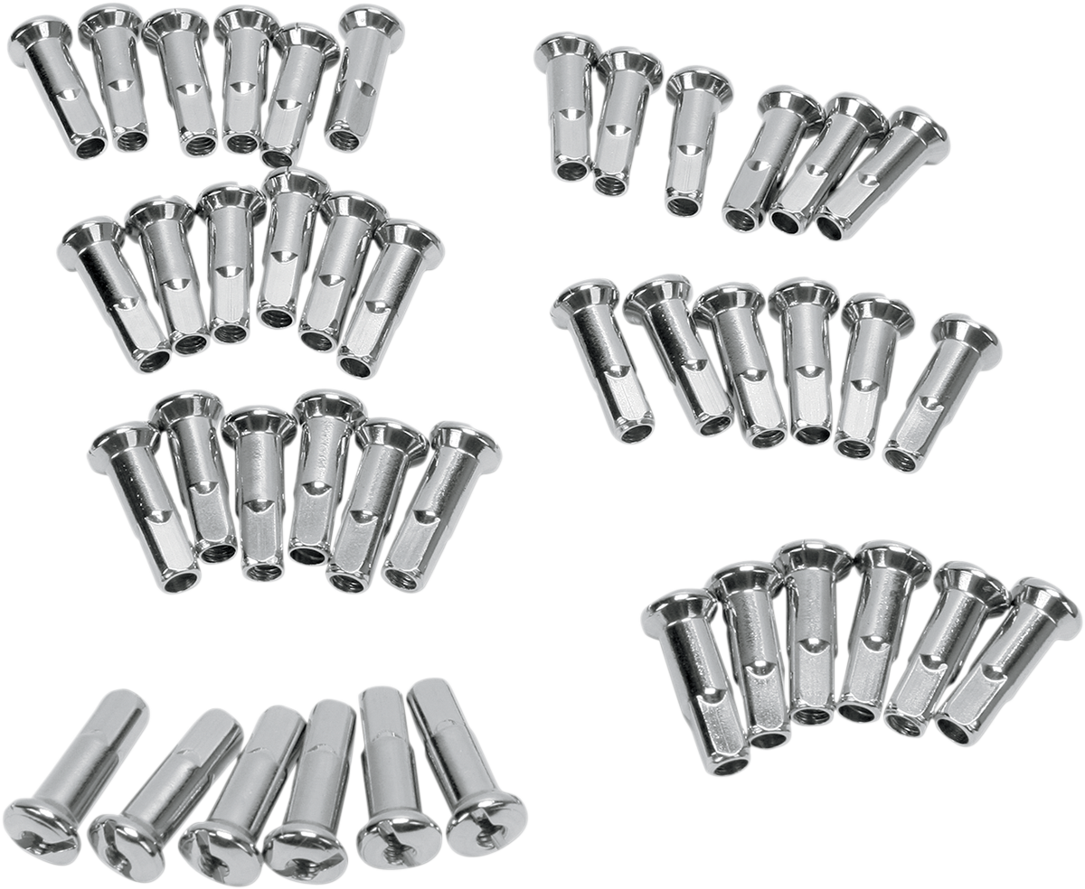 DRAG SPECIALTIES Spoke Nipples - Stainless Steel - Extra Long - 40 Pack