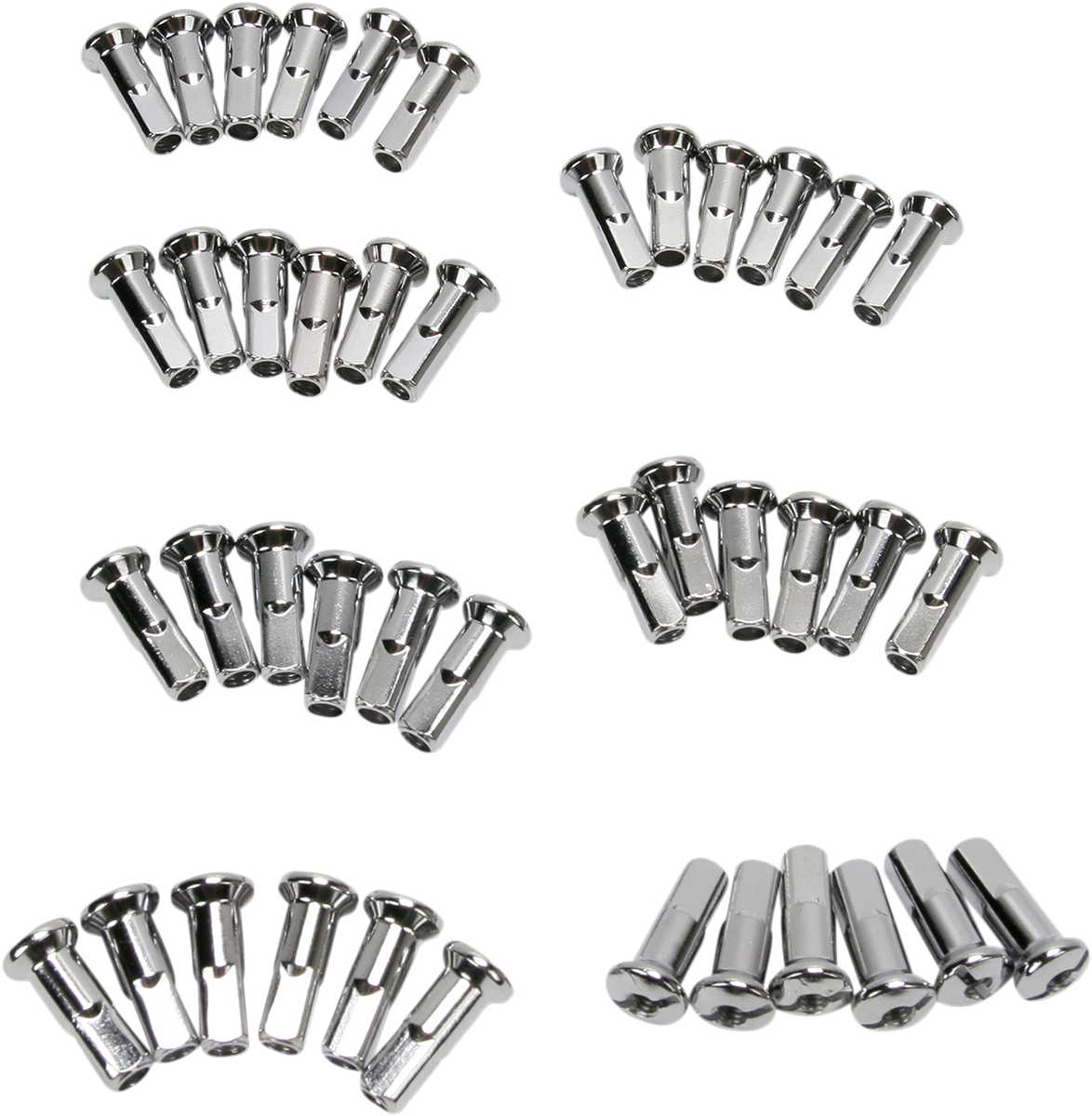 DRAG SPECIALTIES Spoke Nipples - Chrome - Standard