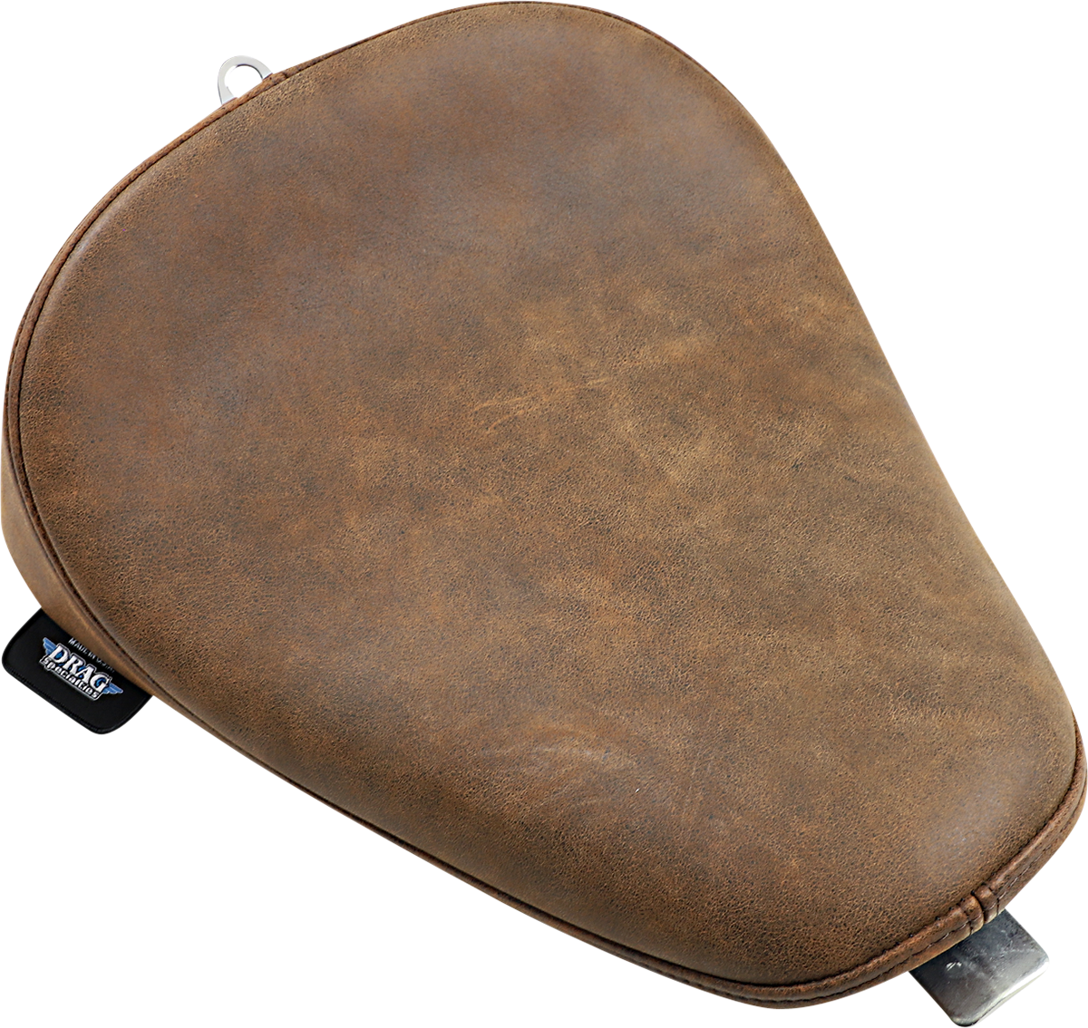 DRAG SPECIALTIES Bobber Style Solo Seat - Smooth - Distressed Leather- Brown - XL '10-'22