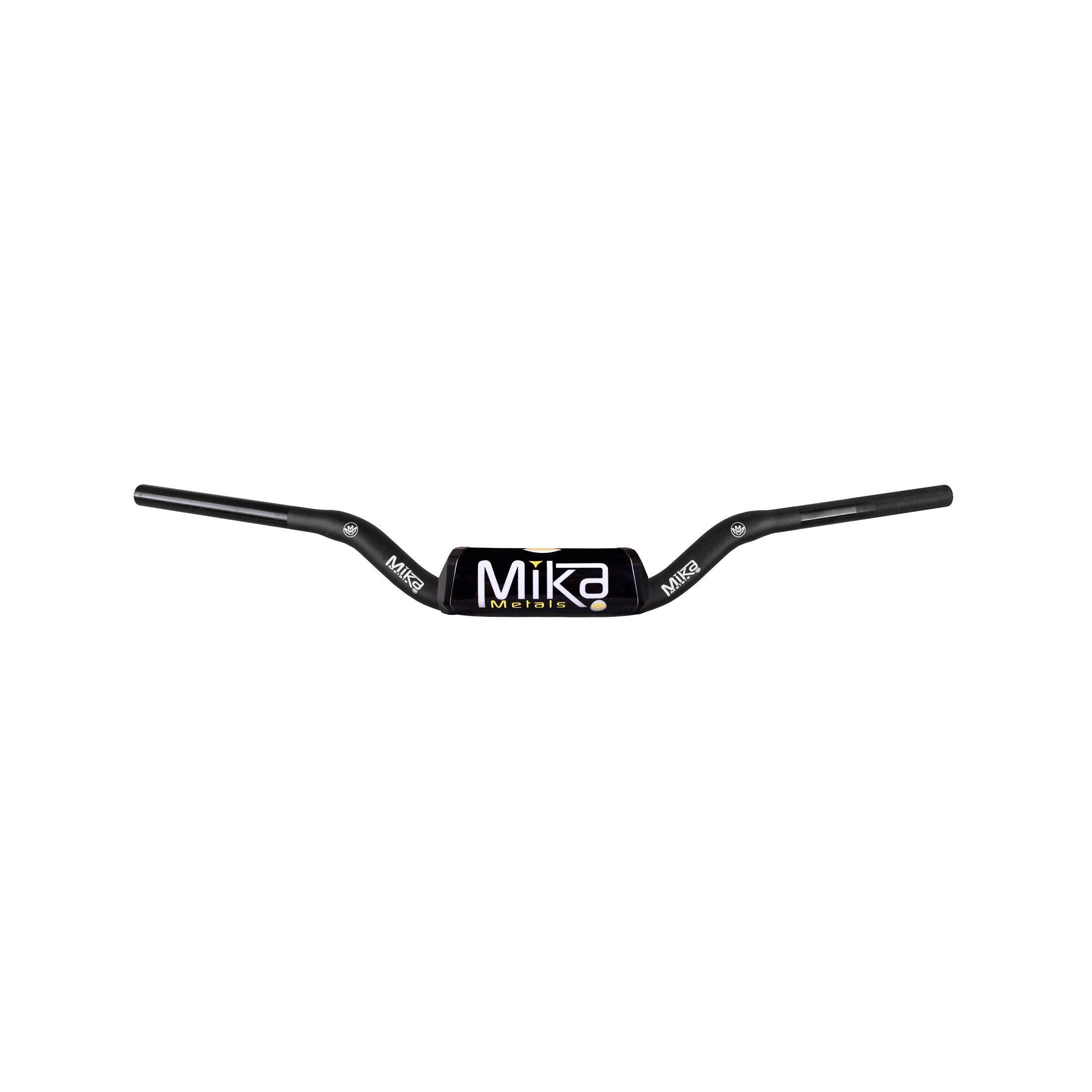MIKA METALS HANDLEBAR RAW SERIES 1-1/8" RC BEND BLK - 205-9713BK