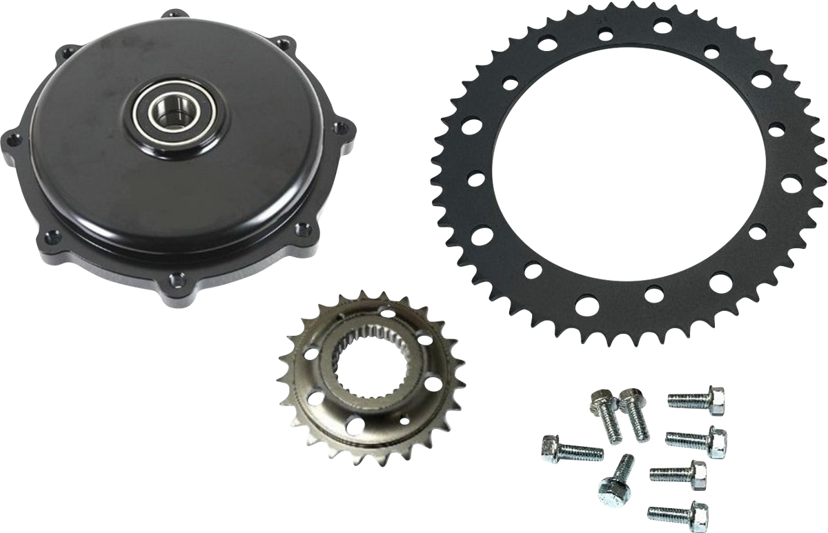 DRAG SPECIALTIES Conversion Sprocket Kit - Black - M8 Touring / Trike '17-'26