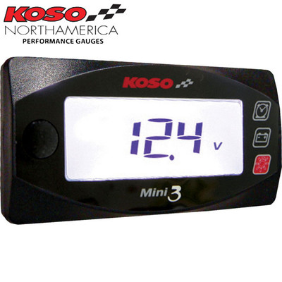Koso Mini 3 Clock And Volt Meter