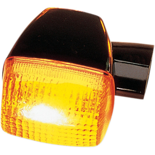 K&S DOT Compliant Black Turn Signal w/Amber Lens (25-1111)