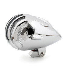 5 1/2" Bullet Headlight Lamp For Cafe Racer Bobber Chopper Custom Chrome