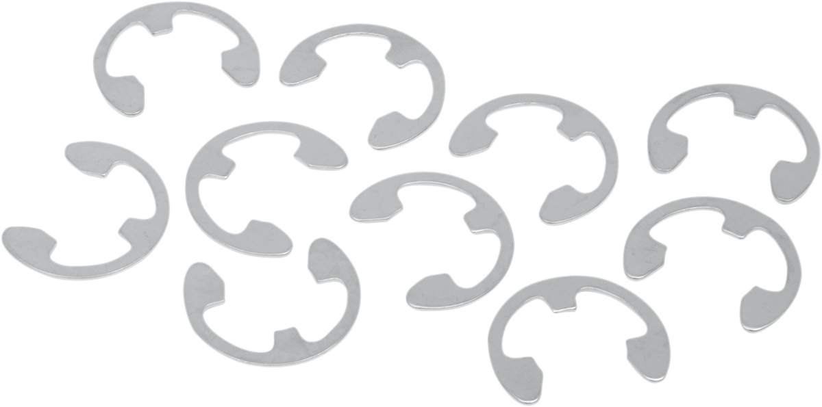 DRAG SPECIALTIES Axle Nut Retainers - Rear - Chrome - 10 Pack - '08-'26 Harley-Davidson