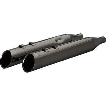 KHROME WERKS 4-1/2" HP-Plus Slip-On Mufflers with Edge Tip - Eclipse - M8 201935