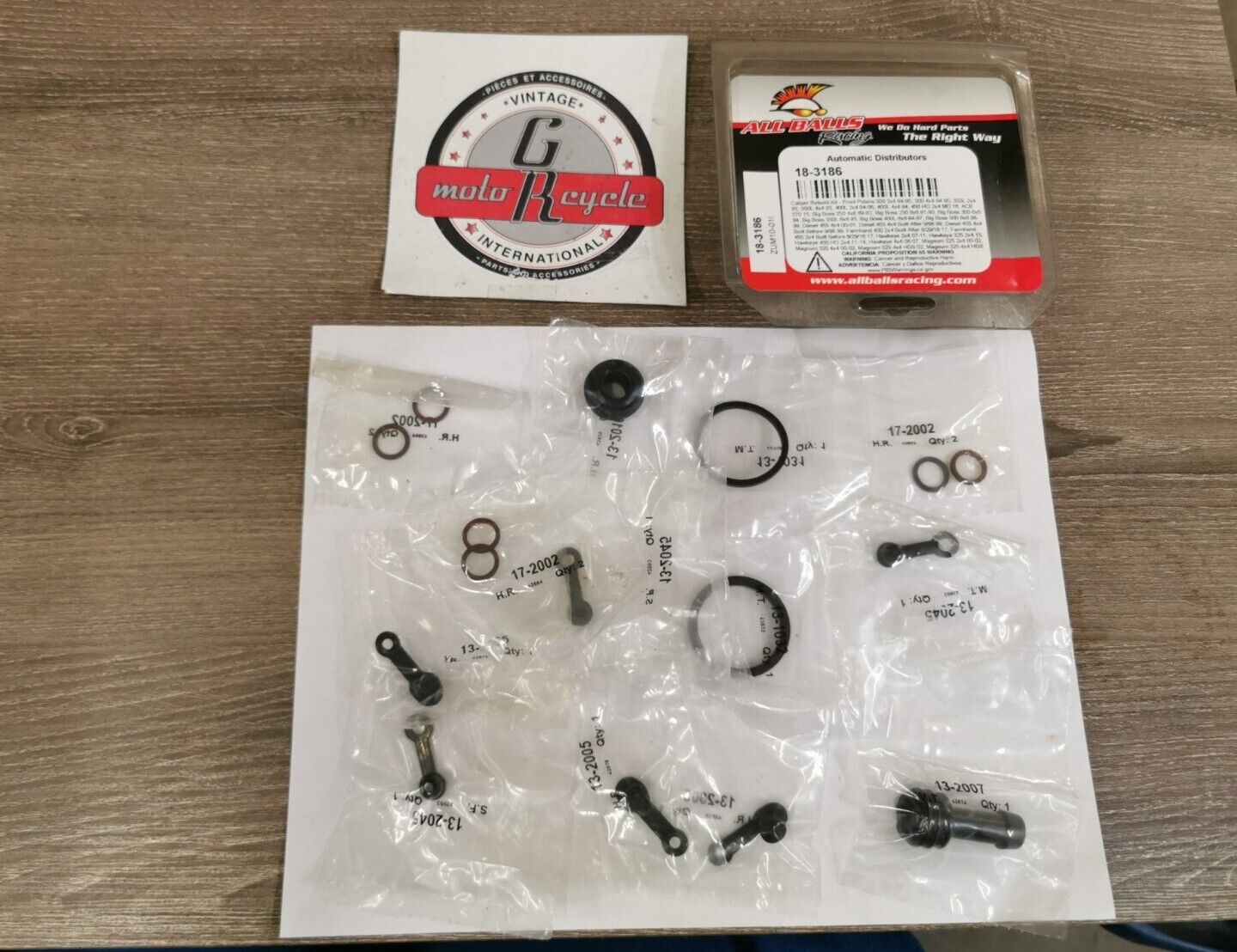 NOS ALL BALLS MAGNUM 325 POLARIS 300 CALIPER REBUILD KIT FRONT18-3186 J52
