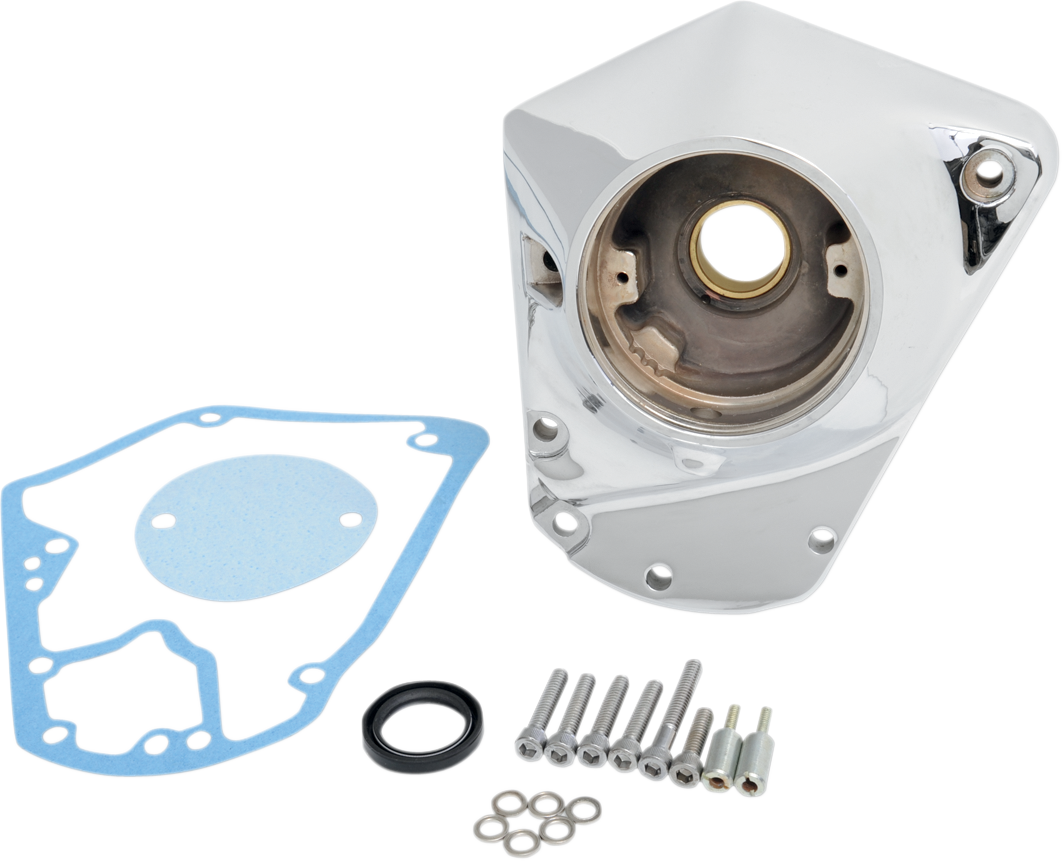 DRAG SPECIALTIES Cam Cover Kit - Chrome - Big Twin '73-'92