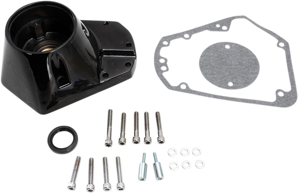DRAG SPECIALTIES Die-cast Cam Cover - Gloss Black - EVO Big Twin '93-'99