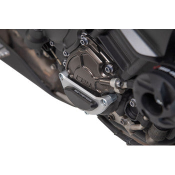 SW-MOTECH Engine Case Protector - Black/Silver - Yamaha - MT-10 2018-2024MSS.06.564.10000