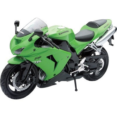 New Ray Toys 1:12 Scale Street Motorcycle Replica - Kawasaki ZX10R 2006 Green
