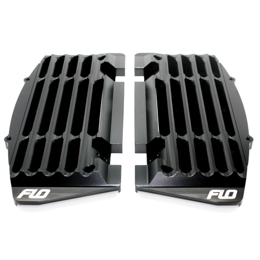 Flo Motorsports High Flow Radiator Braces Black Yamaha (2014-2019)
