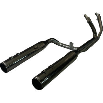 KHROME WERKS 2-into-2 Dominator Exhaust System with 4-1/2" Mufflers - Eclipse with Race Tip - M82024 201130