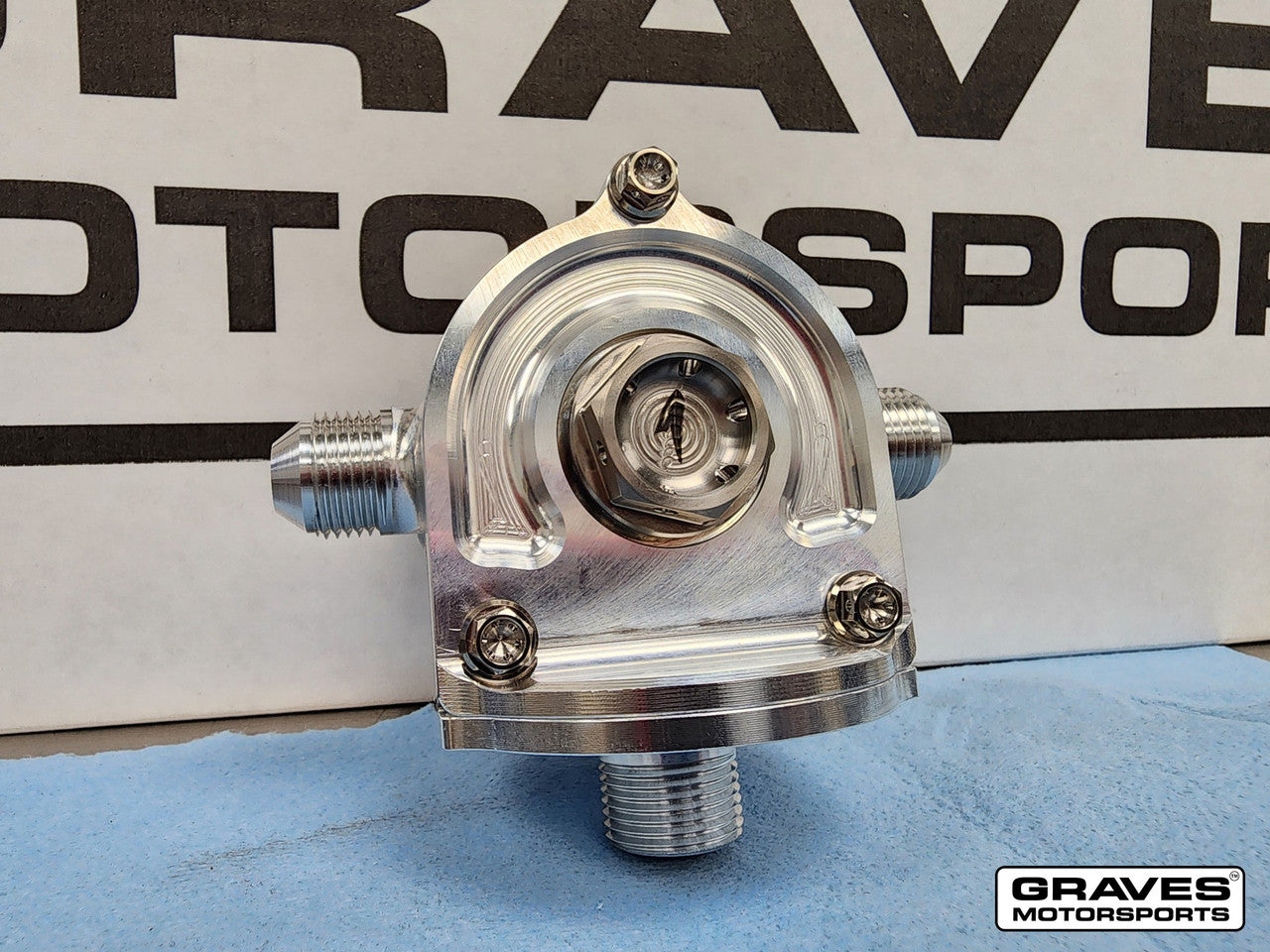Graves Motorsports Oil Adapter Mount Kawasaki ZX-4RR/4R 2023+