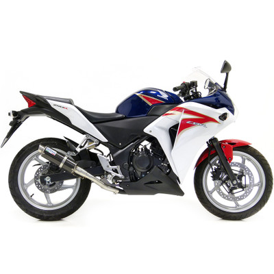 Leo Vince Honda CBR250R 11-12 Carbon Standard Mount GP Gorsa Racing Slip-on Exhaust