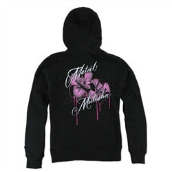 Metal Mulisha Girls Youth Tropics Zip Hoody - Black