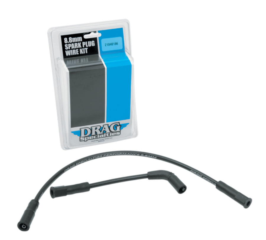 DRAG SPECIALTIES 8.8 mm Spark Plug Wires Set - Black - XL '07-'22