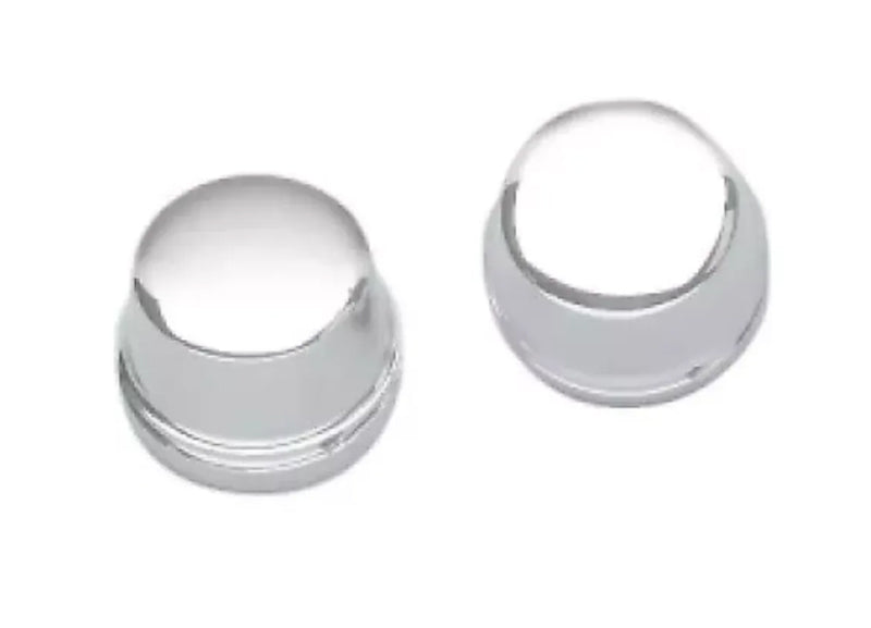 DRAG SPECIALTIES Axle Caps - Chrome - Front - Pair - FXD '04-'07