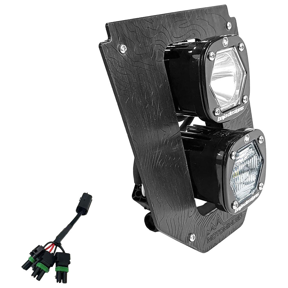 Baja Designs Dual S1 Gemini LED Light Kit with Hi-Low Harness Husqvarn