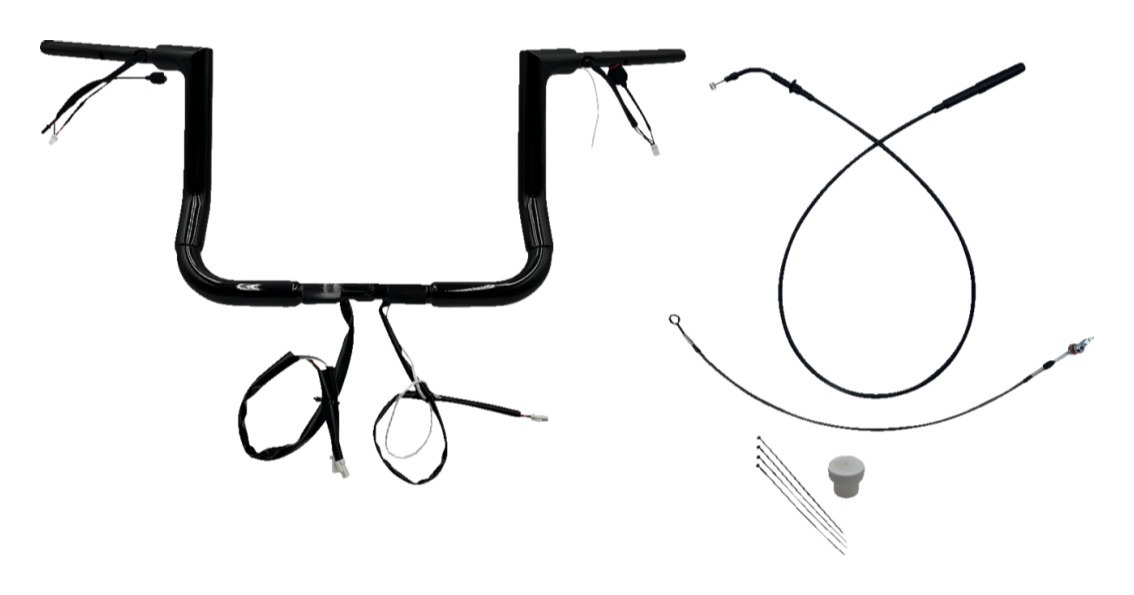 Fat Baggers Inc. 1 1/2" Wired Flat Top Handlebar Kit For Harley FLHX 2023-2026