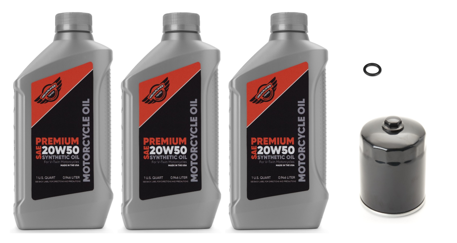 Milwaukee Twins Engine Only Oil Change Kit For Harley Dyna 1999-2017