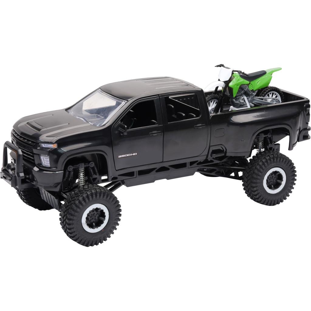 New-Ray 1:20 Scale Chevy 3500 HD w/ Dirt Bike | SS-37596