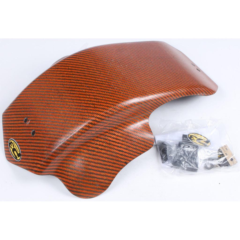 P3 Carbon Fiber Skid Plate KTM 205/350 EXC-F(17-23) | 301074-ORG