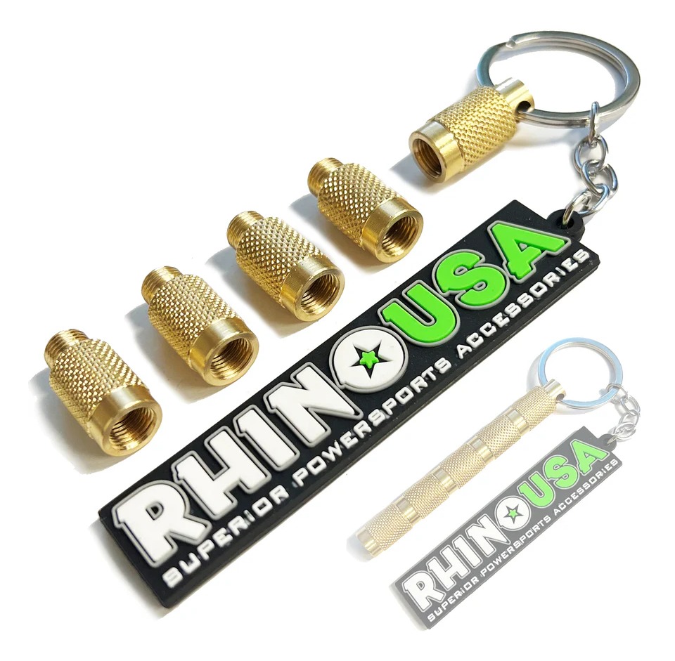 Rhino USA 0-60 PSI Tire Deflator Keychain