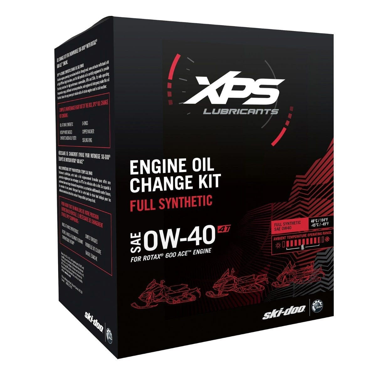 SKI-DOO XPS 4T 0W-40 SYNTHETIC OIL CHANGE KIT FOR ROTAX 1200 4-TEC ENGINE* - 9779255