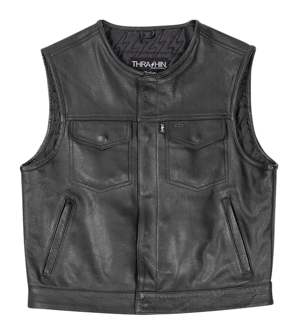Thrashin Supply Encinal Shorty Leather Riding Vest