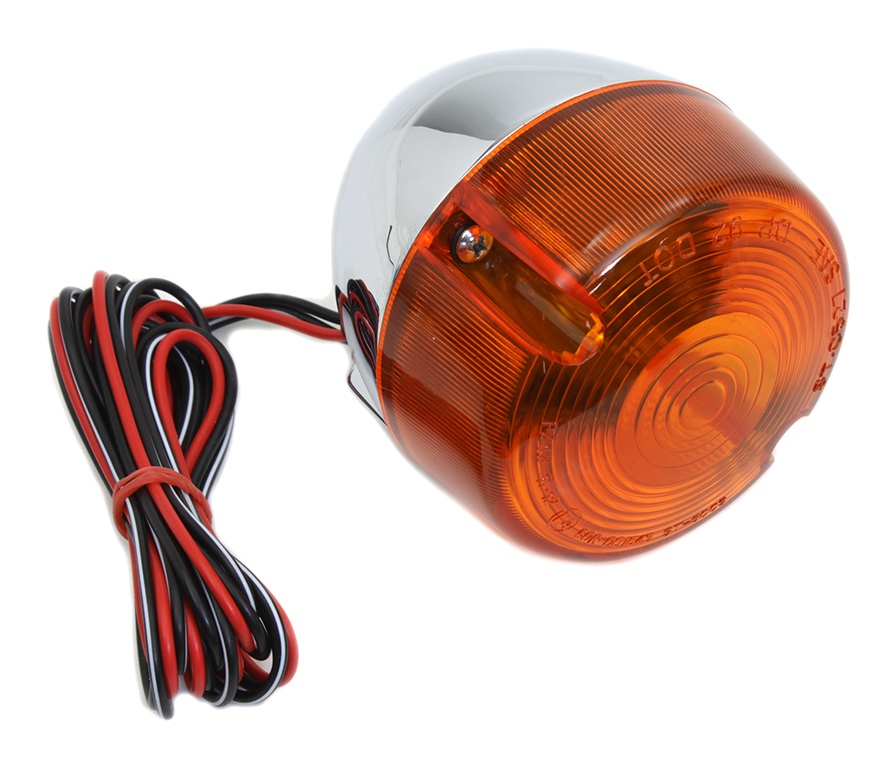 V-Twin Mfg. Front Turn Signal Assembly For Harley FX / XL 1994-2006